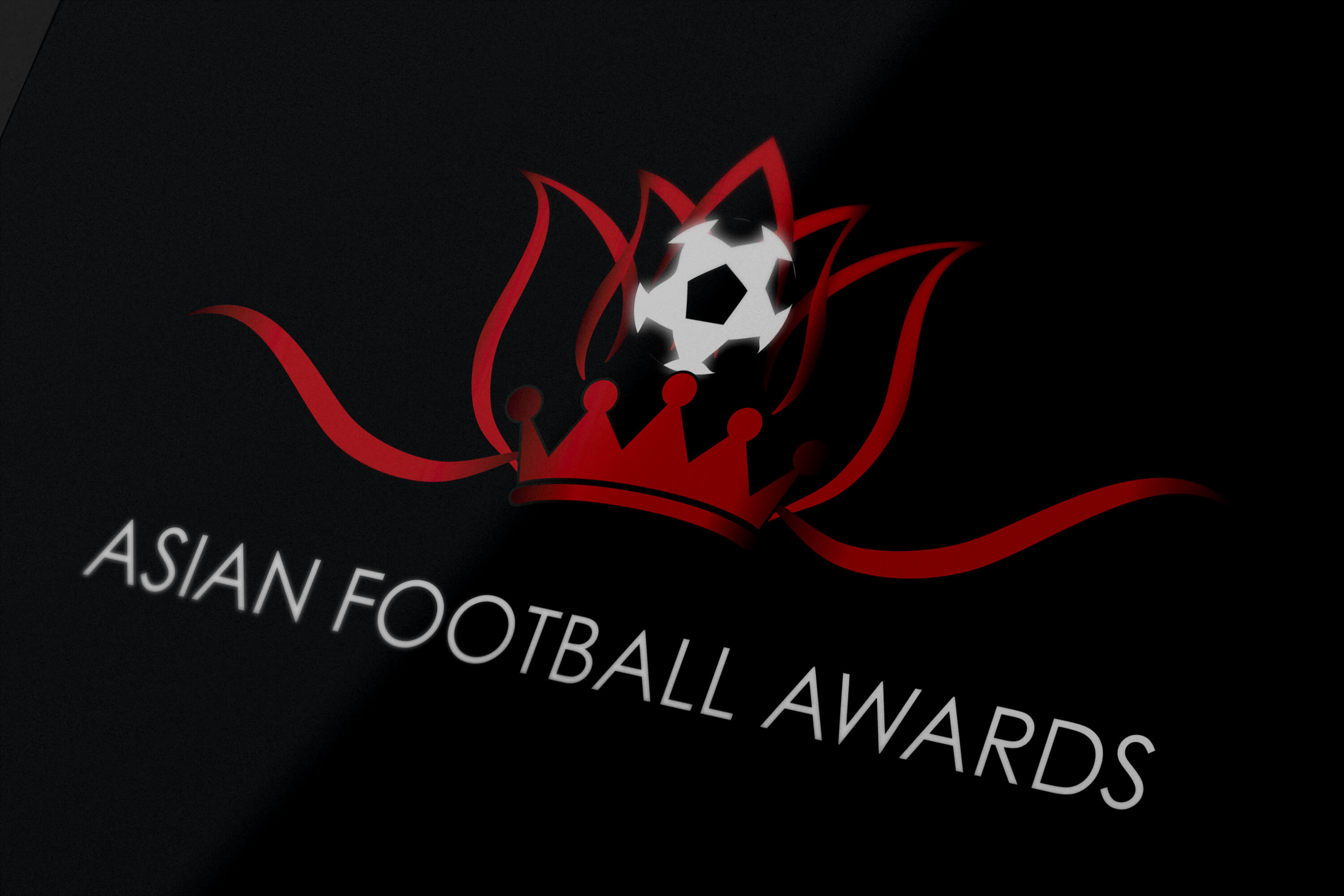 Close up of the Asian Football Awards logo design