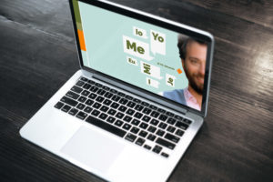 Laptop showing a presentation design