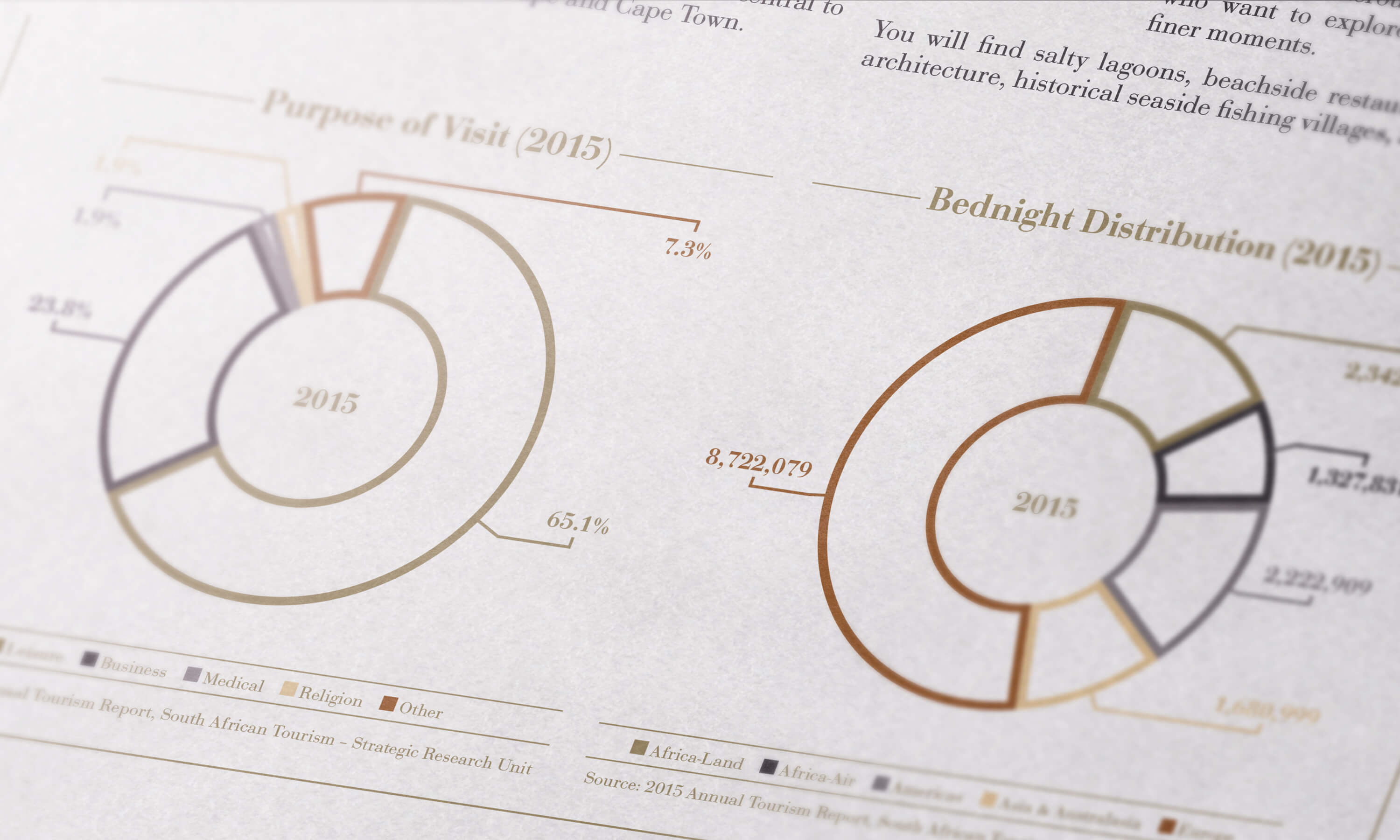 Close up of internal graphics for the JLL Arabella investment memorandum design