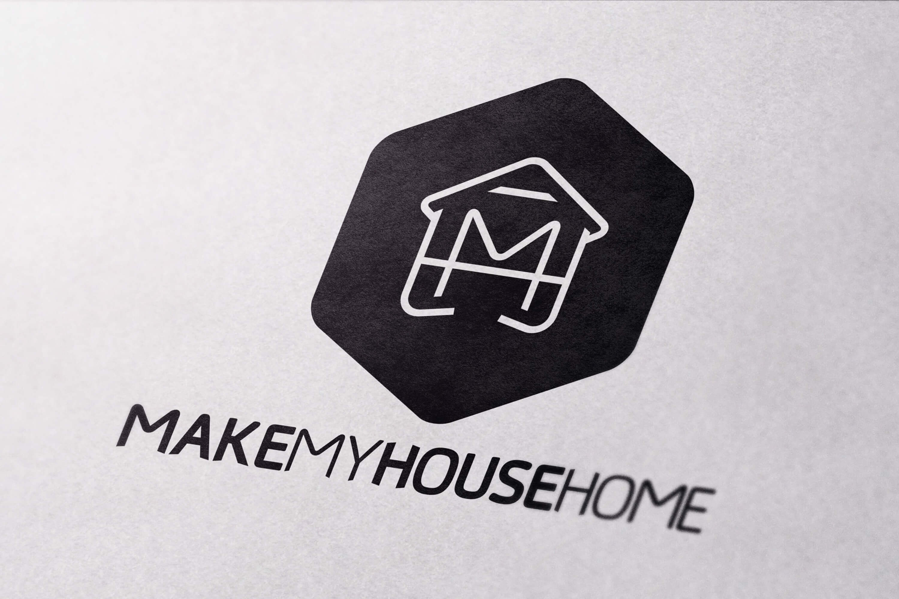 Close up of the Make My House Home logo design